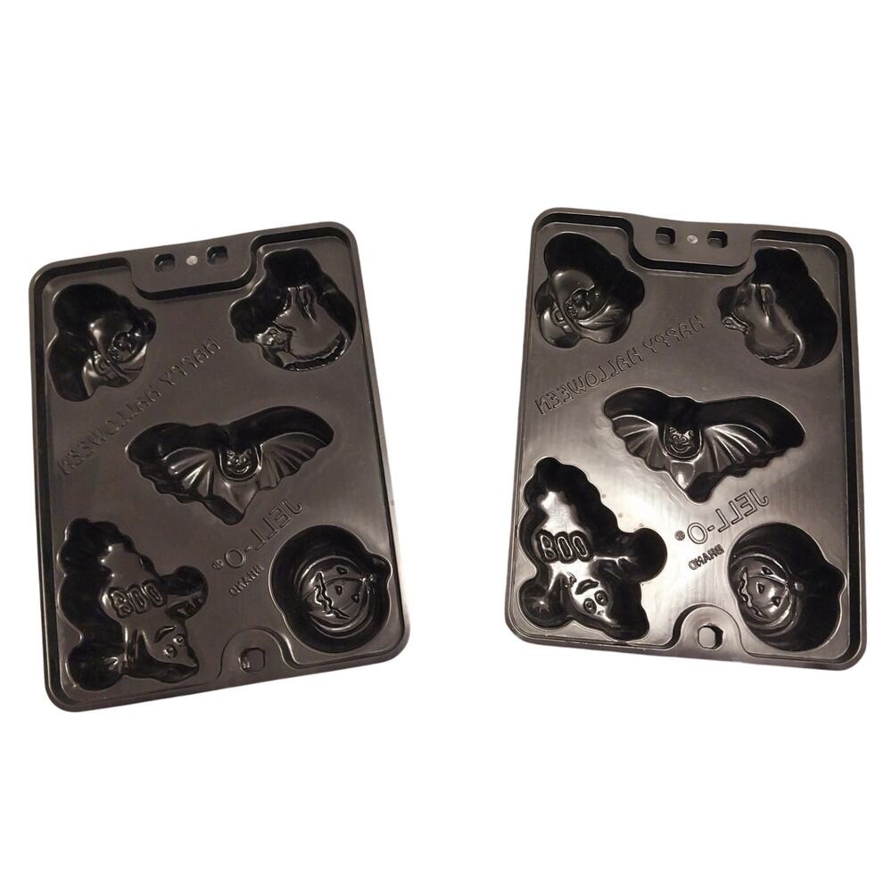 Jello Mold Halloween Ghost Bat Pumpkin Cat Witch